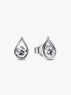 Pandora Infinite Sterling Silver Lab-grown Diamond Earrings